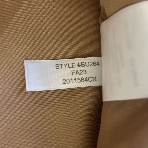 J. Crew factory city coat button neck wool blend tan new - Picture 10 of 14